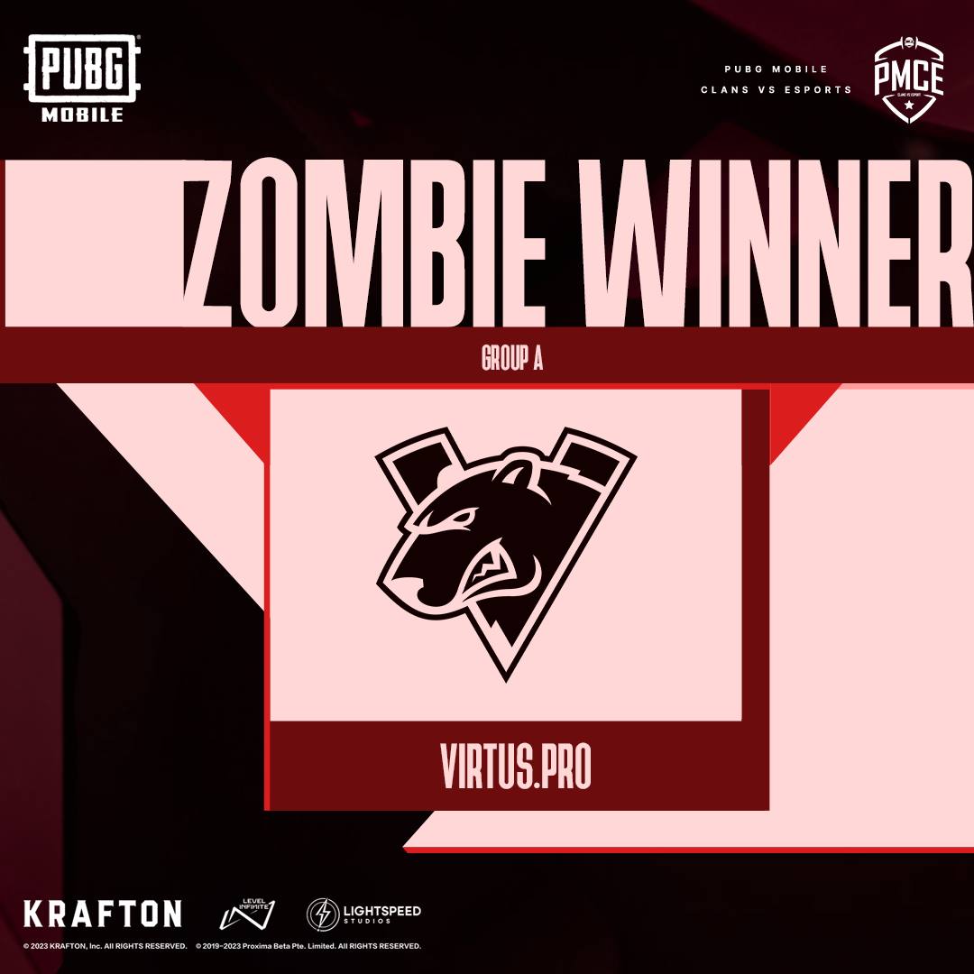 Virtus.Pro 是主题地图 "僵尸之地 "的获胜者